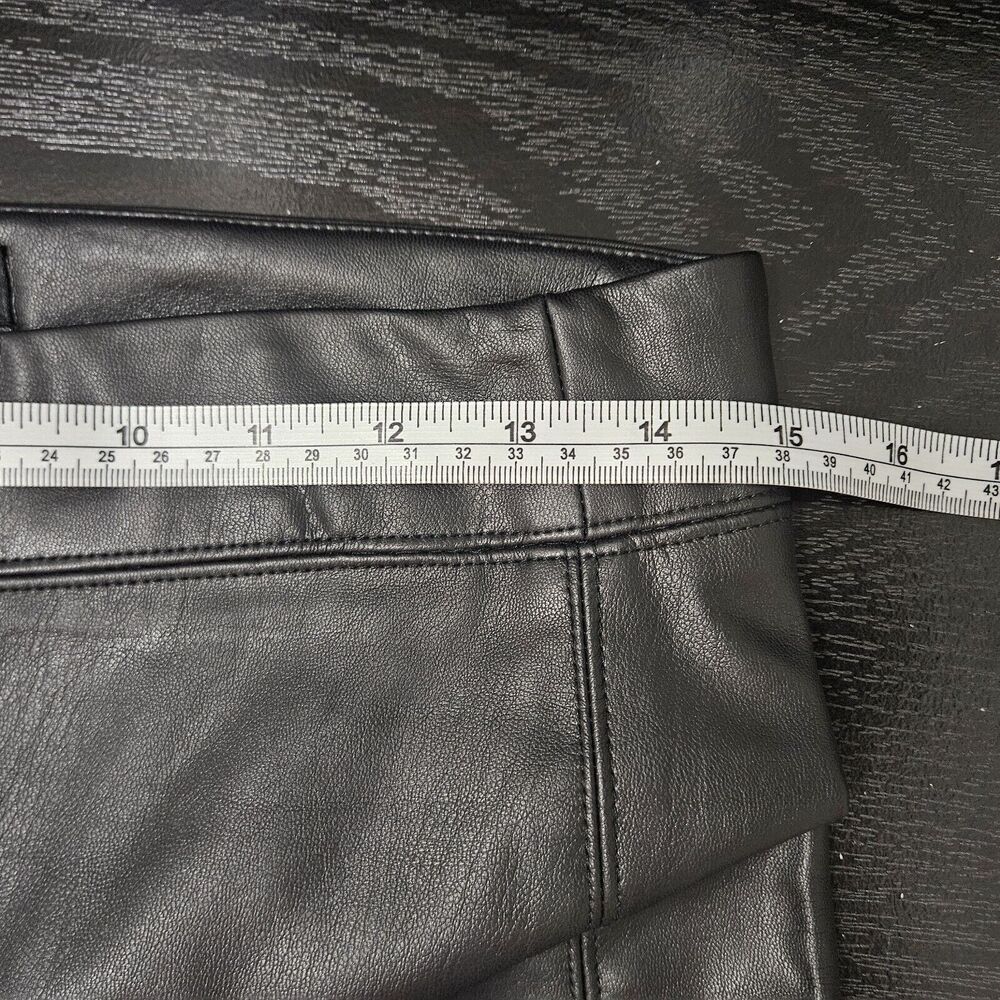 RACHEL ZOE Women's Black Faux Leather Skinny Pants Size 2 - Picture 6 of 8